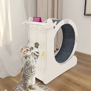 แผ่นไม้ป้องกันการซึมเศร้าสำหรับสัตว์เลี้ยงทำจากไม้ใช้ออกกำลังกายสำหรับแมวลู่วิ่งเพื่อความสนุก - Product Image 4