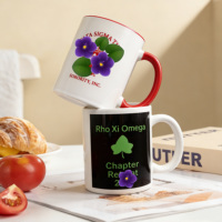 Tasses en céramique les plus populaires de la sororité grecque DST 11 oz pour une utilisation en vacances, logo de promotion personnalisé, tasse à sublimation en céramique
