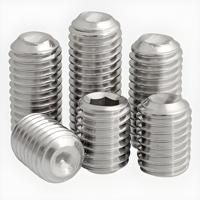 Vis sans tête à six pans creux M3-M16 en acier inoxydable 304, sur mesure, avec pointe conique, fixation OEM personnalisée