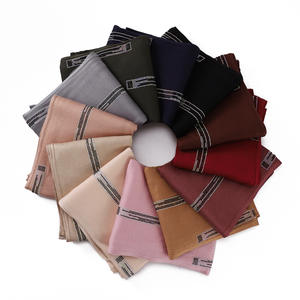 Último Modelo de Pañuelos de Algodón Elásticos y Transpirables de Color Sólido, Turbantes Musulmanes para Mujer, Pañuelo Largo de Moda, Hijab, Diadema, Chal con Pedrería - Product Image 3