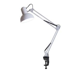 Luce da lavoro regolabile a caldo lampada da scrivania classica in metallo resistente luce da ufficio studio portatile