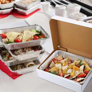 Cajas de Embalaje Personalizadas de Alta Gama para Comida Rápida y Aperitivos, Hechas con Materiales Reciclados Biodegradables y Ecológicos, Portátiles, con Asa y Logotipo - Product Image 4