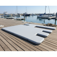 Plate-forme gonflable de quai de bateau de pontons flottants de jetski gonflable, tapis d'atterrissage gonflables pour les avions amphibies de sport