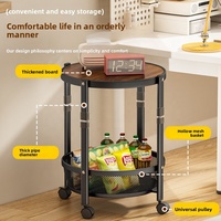 Étagère de rangement moderne minimaliste en métal pliable et amovible pour petit appartement, table basse et table d'appoint