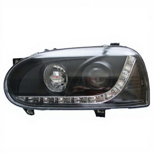 Faro anteriore a LED nero per Auto <span class=keywords><strong>GOLF</strong></span> 3 proiettore per VW <span class=keywords><strong>GOLF</strong></span> 1992 - <span class=keywords><strong>1997</strong></span> 1 h6 941 017 AF / 018 AF - Product Image 1