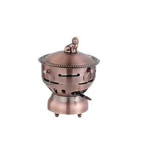 Classic antique copper chafing dish buffet individual hot pot from China