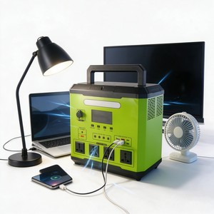 Estación de Energía Solar Portátil LANX de Gran Capacidad, 600W 1500W, Inversor de Onda Sinusoidal Pura MPPT, Carga Rápida QC3.0-PD, Batería LiFePO4 - Product Image 1