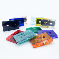 Bande d'emballage de Cassette transparente vierge colorée personnalisée