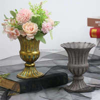 PROMOTION EXCEPTIONNELLE : Mini Urne Métallique sur Pied, Pot de Fleurs, Support Floral, Vase en Métal pour Anniversaire, Événement, Décoration Intérieure
