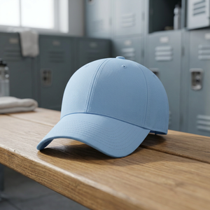 Gorra de Béisbol Azul Claro de 6 Paneles, Unisex, Ajustable, de Color Sólido, de Sarga de Algodón, Informal, para Adultos - Product Image 4