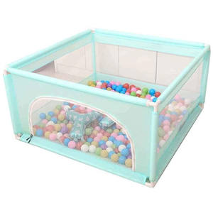 คอกกั้นเด็ก คอกกั้นเด็กเล่น สำหรับใช้ในร่มและกลางแจ้ง พร้อมตาข่ายนุ่มระบายอากาศ ไม่มีช่องว่าง คอกกั้นเด็กสำหรับเด็กเล็ก - Product Image 3