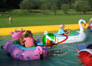 Télécommande à commande électrique cygne blanc gonflable flottant <span class=keywords><strong>bateau</strong></span> électrique <span class=keywords><strong>eau</strong></span> motorisée animal pare-chocs <span class=keywords><strong>bateau</strong></span> - Product Image 2