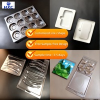 Caja Protectora de Plástico Transparente Reciclable y Ecológica, Estuche de Exhibición Plegable con Relieve para Juguetes, Velas, Gafas, Cosméticos, Venta al por Menor