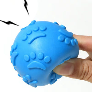 Vente en gros Jouet de balle écologique et grinçant pour chien Jouet à mâcher interactif amusant pour mâcheurs agressifs Soulage l'anxiété Dents propres - Product Image 5