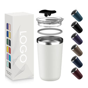 20oz डिजाइनर अछूता दोहरी दीवार कॉफी थर्मो मग स्टेनलेस स्टील बनाने की क्रिया में यात्रा गिलास कप थोक - Product Image 2