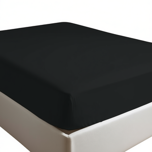 Sábana Ajustable 100% Algodón Negra Italiana King 180x200cm - Product Image 3