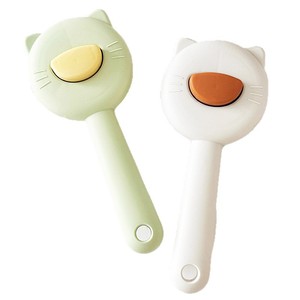 Cat Grooming Brush Soft PP Material <b>Button</b> Operated Pet Hair Removal Tool For Cats <b>Dogs</b> - Product Image 1