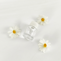 Flacon de parfum de luxe en verre plat de 50 ml avec bouchon à bille personnalisé, estampage à chaud, emballage pour crème contour des yeux et soins de la peau, diffuseur de voyage