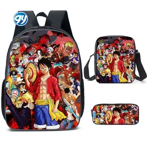 one pieced one pieced Backpack Schoolbag for Primary and Secondary School Students Voyage King Backpack Cartoon Schoolbag