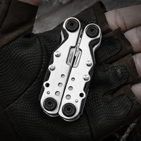 Pince pliante multifonctionnelle en acier inoxydable avec couteau, outil combiné mini portable EDC pour l'extérieur, coffret cadeau OEM