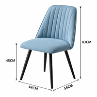 Chaise de salle à manger, mobilier de maison, vente chaude, design moderne, haute qualité, prix abordable, pieds en métal, meilleure qualité