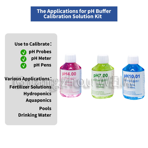 WEIAI Lab <span class=keywords><strong>Ph</strong></span> Solution d'étalonnage Analyse de l'eau 250ml/500ml 4.00/7.00/10.01 ORP Conductivité <span class=keywords><strong>PH</strong></span> Tampons Solutions pour <span class=keywords><strong>pH</strong></span>-mètres - Product Image 3