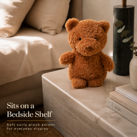 Ours en peluche bouclé 20 cm, super doux, en peluche courte, pour machine à griffes, cadeau de mariage, présentation en magasin