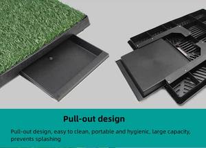 Kingtale Dog Grass <span class=keywords><strong>Pad</strong></span> com Bandeja Grande pet Litter Box WC com Grama Artificial para Cães com Borda Hemmed <span class=keywords><strong>Pee</strong></span> Pads para Cães - Product Image 6
