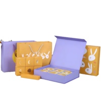 Vente en gros Coffret cadeau haut de gamme exquis Coffret cadeau créatif avec fermeture magnétique avec sac à main, insert Coffret cadeau amusant pour Pâques