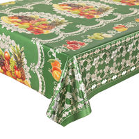 Nappe en PVC florale de qualité supérieure, imperméable, résistante à l'huile, avec support en polyester, pour la décoration de fêtes et d'événements
