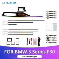Kit d'éclairage d'ambiance LED pour BMW Série 3 F30, 64 couleurs, contrôle par application, éclairage intérieur automobile 12V