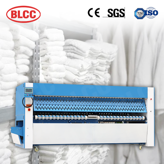 Industrial Hotel Towel Roll Bed Sheet Folder Folding Machine Laundry Clothes Shirt Textile Fabric Folding Machine