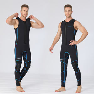 Gilet une pièce de 3mm pour hommes <span class=keywords><strong>combinaison</strong></span> humide à fermeture éclair avant pour la pêche planche à pagaie surf résistant au froid chaud respirant ensembles confortables - Product Image 5