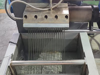 Compacteur de sol à vis unique à vendre granulateur de recyclage de plastique utilisé traitement de pelletisation à anneau d'eau PP HDPE Core Motor PLC