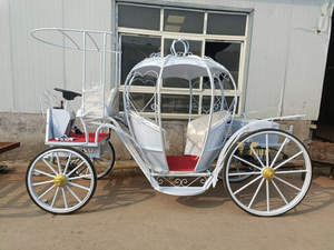 Chariot de mariage européen, chariot de balade, chariot citrouille, magnifique décoration de fête, chariot à bonbons - Product Image 2