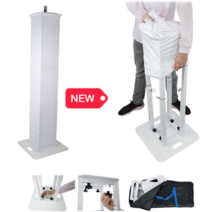 Support de <span class=keywords><strong>totem</strong></span> DJ pliable Yinyu LS026, capacité 132 lbs, avec sac, réglable de 39 à 70 pouces, pour DJ mobiles et éclairage d'événements - Product Image 1