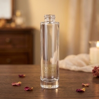 Mini flacons de parfum en verre 30 ml, cylindres transparents avec bouchon en bois, conteneurs de voyage pour parfum, emballage personnalisé, flacon cosmétique