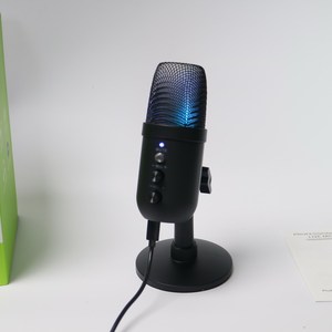Micrófono de <span class=keywords><strong>PC</strong></span> de Podcast de transmisión USB profesional, micrófono de condensador YouTube cardioide de estudio para grabar, Red de canto en vivo - Product Image 2