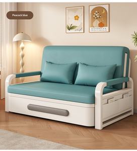 Klappbares Schlafsofa Metall Nordeuropäisches Design Kratzfeste Polsterung Multifunktionale Aufbewahrungsfunktion Ausziehbares Bett für - Product Image 4