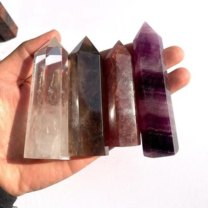 New Arrival tự nhiên Rose Quartz pha lê điểm tháp Healing Wand điểm cho trang trí nội thất pha lê thủ công mỹ nghệ Loại sản phẩm - Product Image 2