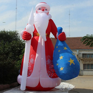 <b>Inflatable</b> <b>Santa</b> Claus Cartoon Figure Outdoor Holiday Yard Decoration PVC Material Large Size - Product Image 5