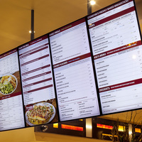 Écran de menu numérique de 43 pouces - Affichage de qualité commerciale pour une présentation de menu dynamique