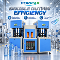 Machine de soufflage semi-automatique pour bouteilles PET, pour la fabrication de bouteilles d'eau minérale et de boissons