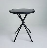 Table basse ronde portable légère à prix de gros, design facile à nettoyer, durable, écologique, table ronde américaine