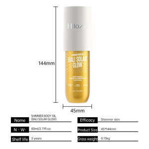 Huile Corporelle Scintillante Vitamine E Huile de Jojoba – Éclat Doré Illuminateur Hydratant Longue Durée pour un Teint Rayonnant Format Standard - Product Image 2