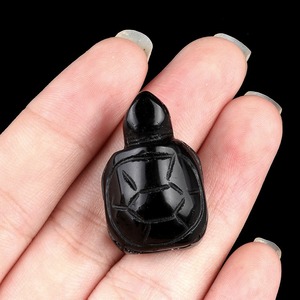 Ornement sculpté en forme de tête de <span class=keywords><strong>loup</strong></span> en pierre naturelle de 1 pouce (améthyste, quartz rose, œil de tigre), artisanat en cristal poli, écologique - Product Image 6