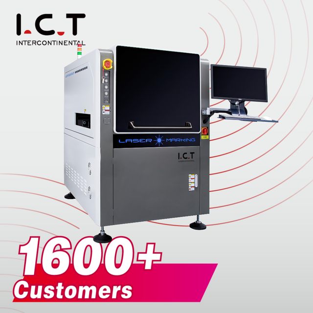 Laser Marking Machine I.C.T-400 Has the Function of Anti Reprinting Data Connect Seamlessly with the SMT Line and MES System.