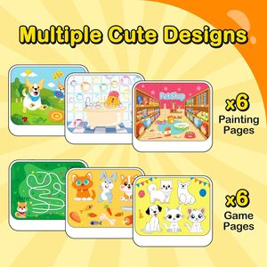 Phù hợp tái sử dụng Aqua Hue chuyển đổi thẻ edifying phác thảo đồ chơi tăng cường trẻ em tầm nhìn trí tưởng tượng màu sắc - Product Image 3