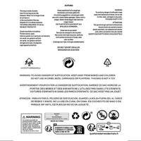Sacs en plastique transparents en PE avec fermeture éclair, résistants à l'humidité, avec trou d'aération et logo personnalisé pour signalisation d'avertissement