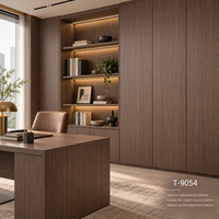 Panneau décoratif aspect bois naturel avec grain tactile pour armoires de chambre et meubles de rangement domestiques